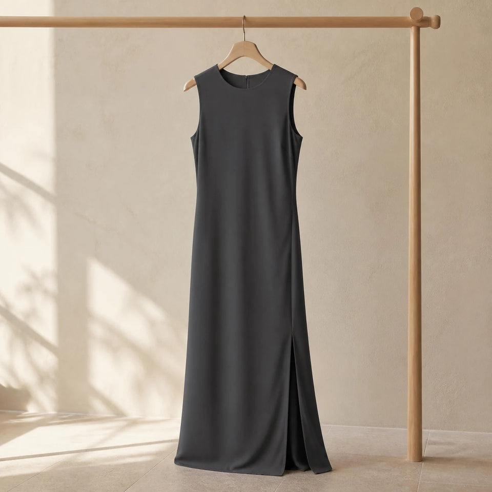 Slate Column Dress in Slate