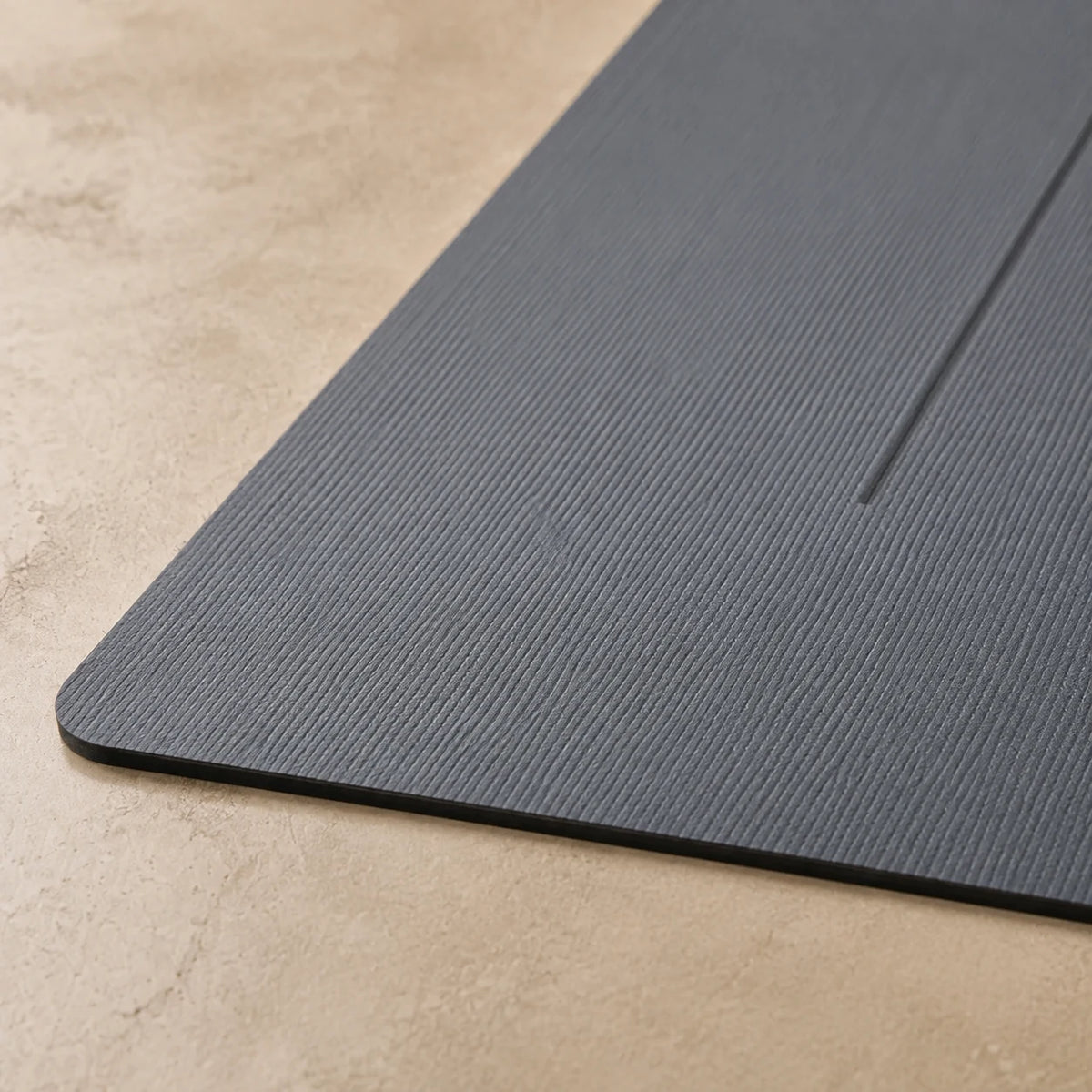 Yoga Mat — close detail: Natural rubber base, PU top