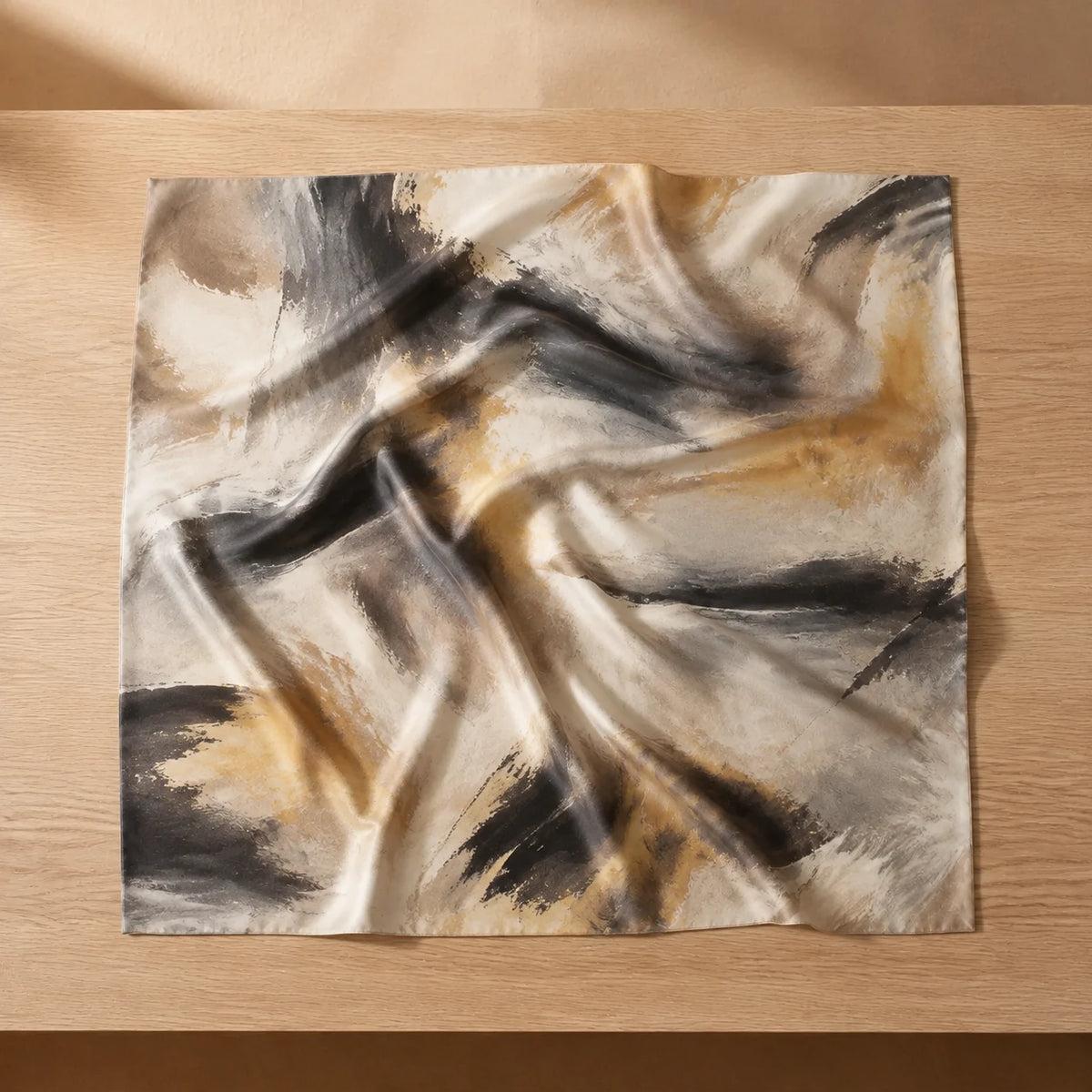 Silk Scarf — top-down flat lay view