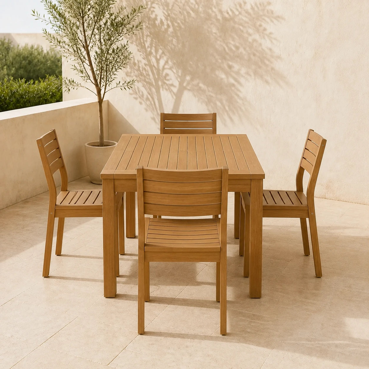 Four-Seat Dining Set — back view