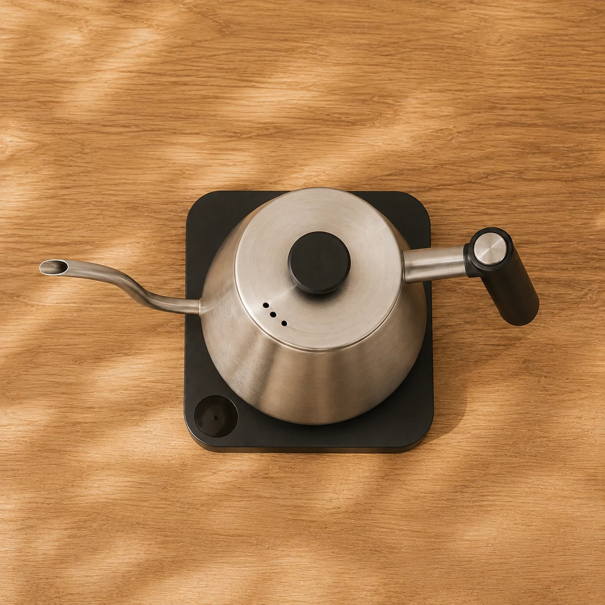 Gooseneck Kettle — top-down flat lay view