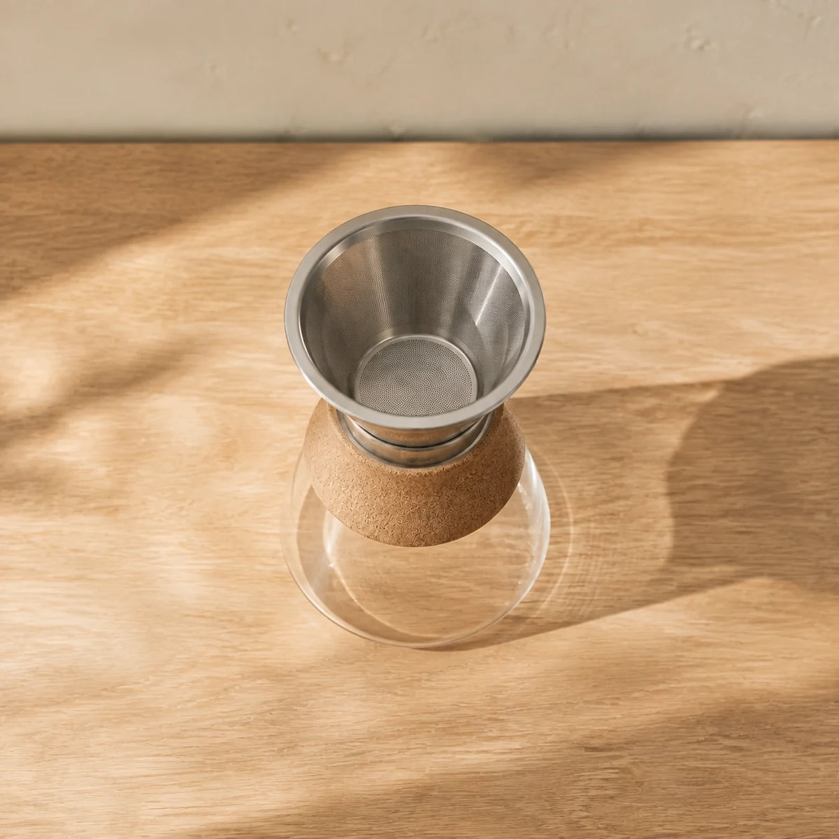 Pour-Over Brewer — top-down flat lay view
