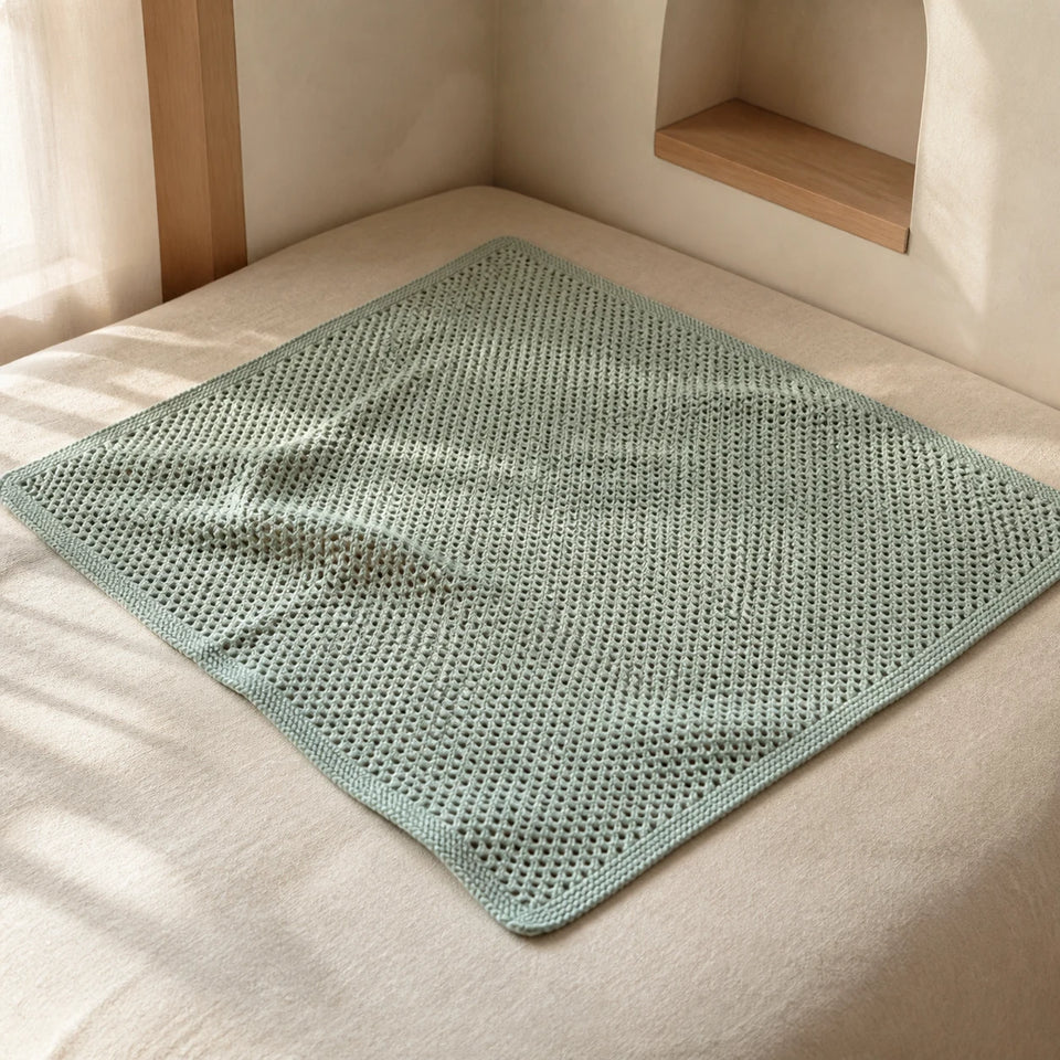 Cotton Knit Baby Blanket