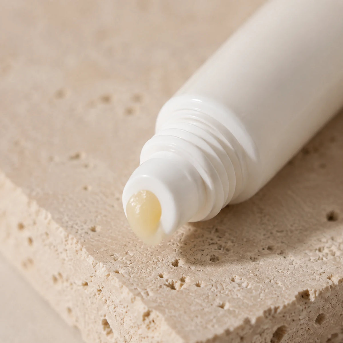 Lip Treatment Balm — close detail: Squeeze tube