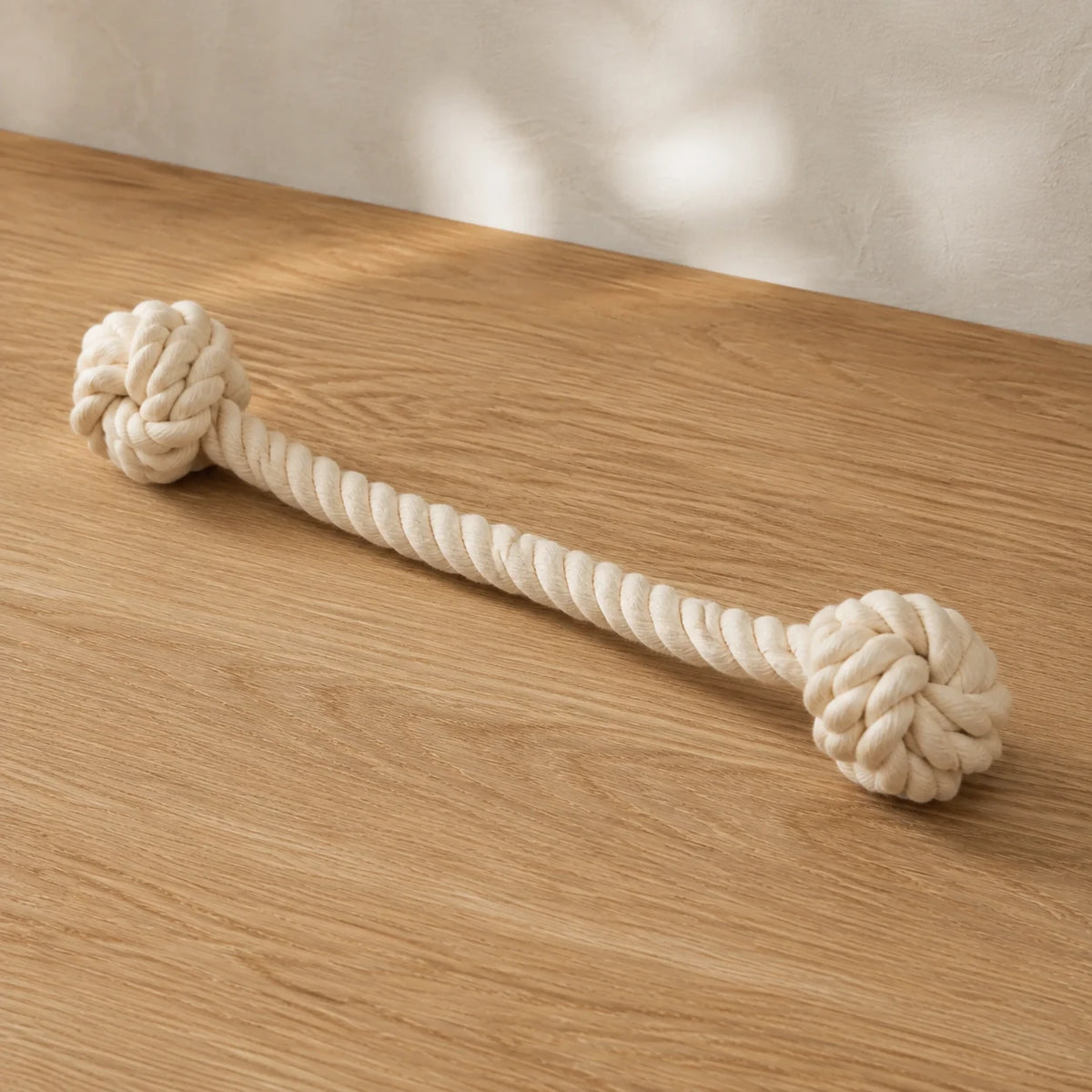 Rope Tug Toy — opposite three-quarter view