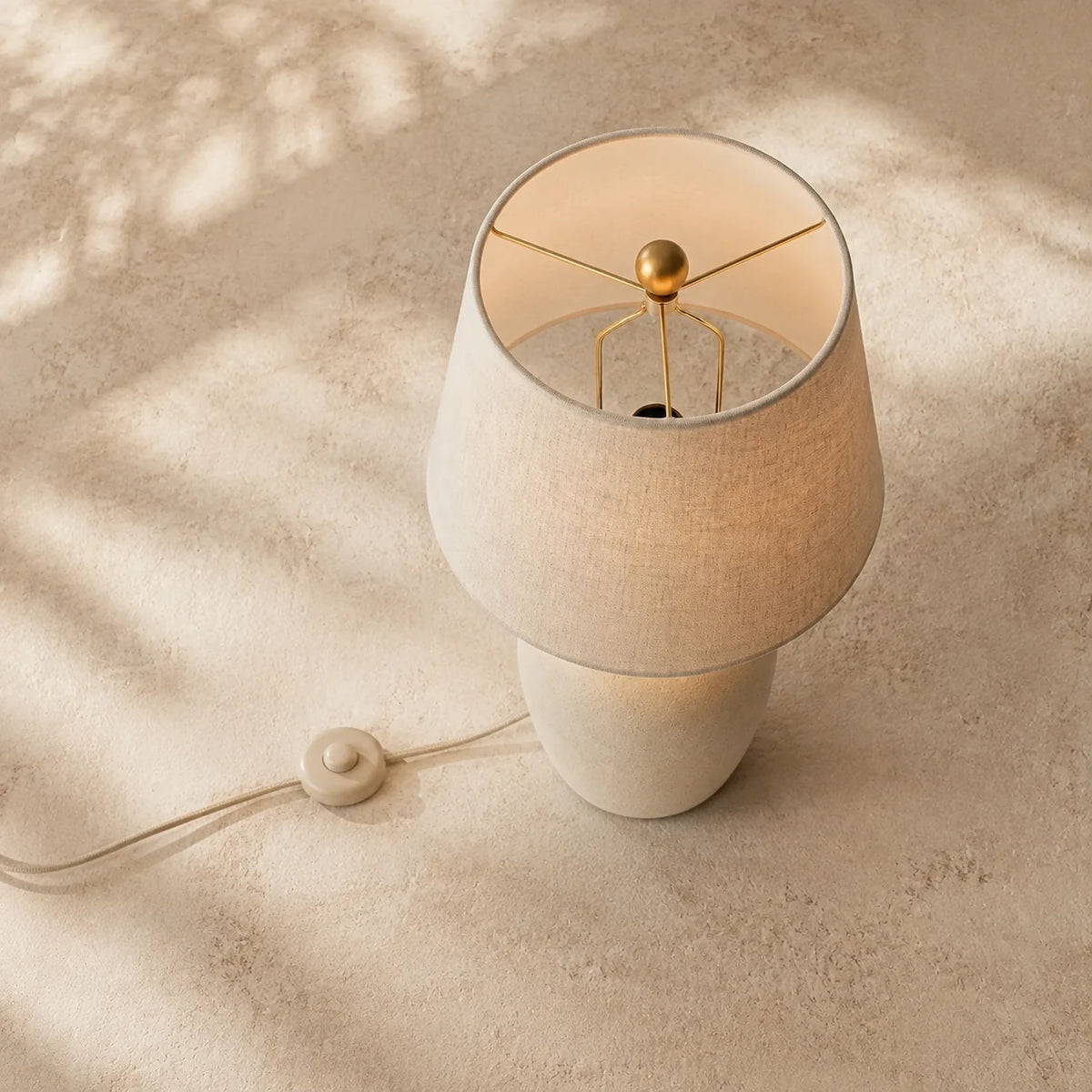 Table Lamp — top-down flat lay view