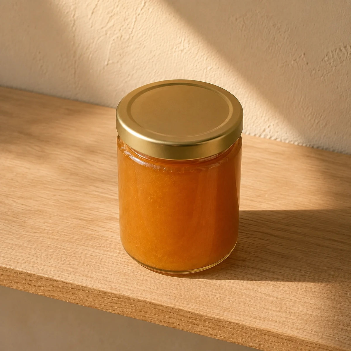 Wildflower Honey 340g — opposite three-quarter view