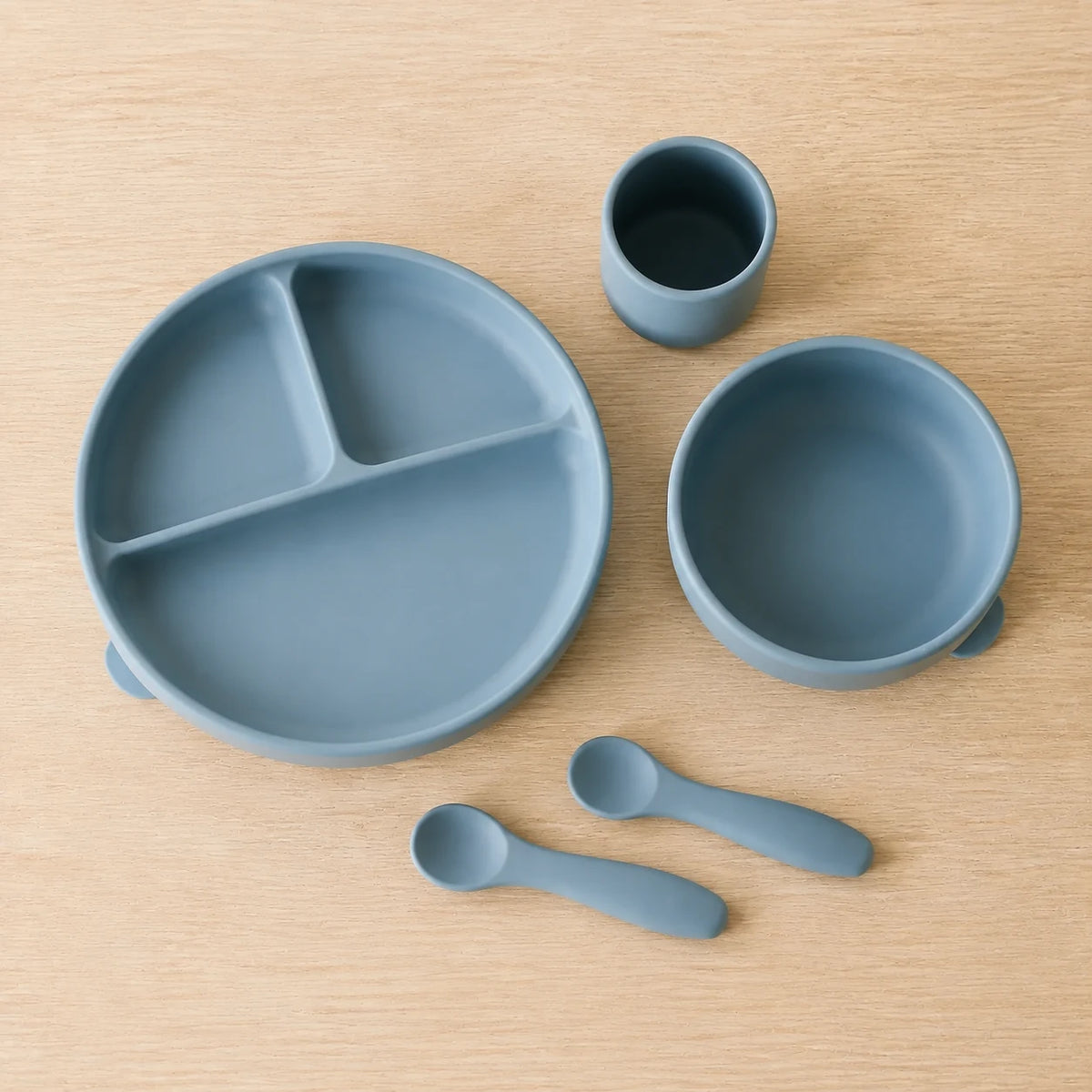 Silicone Feeding Set — top-down flat lay view